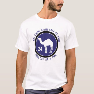 Für sich selbst wahr sein - Lila/schwarz Design T-Shirt