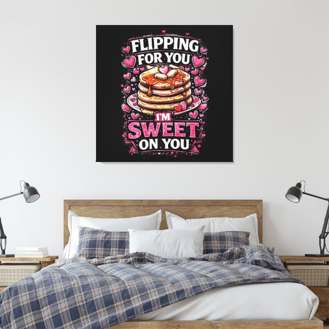 Für Sie flipping  Leinwanddruck (Insitu (Schlafzimmer))