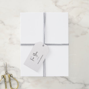 Für Sie Minimalistische Typografie Personalisier Geschenkanhänger