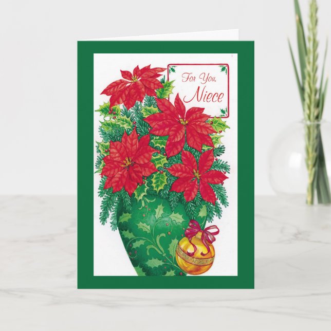 Für Sie Nichte Feiertagskarte (Vorderseite)