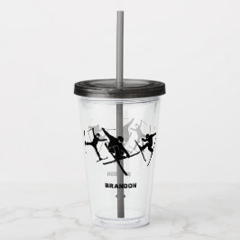 Für Skifahrer Personalisierte Skitouren Acryltrinkbecher