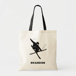 Für Skifahrer Ski Trick Graphic Personalisiert Tragetasche