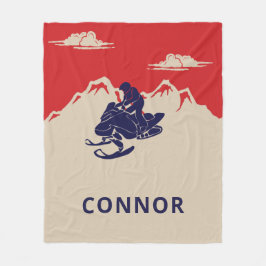 Für Snowmobiler Grafik Personalisiert Fleecedecke