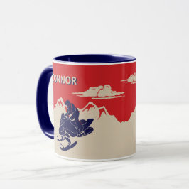 Für Snowmobiler Grafik Personalisiert Tasse