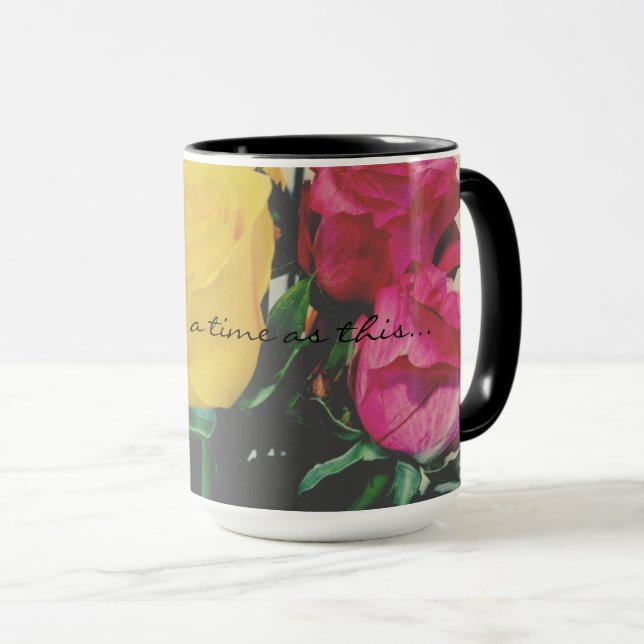 Für solch eine Zeit wie diese Tasse (VorderseiteRechts)