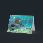 Für Son Birthday Fisch bereit zum Party Karte<br><div class="desc">Du bist eins in einem GILL-Ion! Die Geburtstagskarte für Son zeigt die Vorderseite eines Fisches,  der Ballons mit seiner Flosse hält und einen Party-Lärm-Maker weht. Es trägt auch einen getarnten Angelhut mit angehängten Angelködern. Art,  Bild und Vers Copyright © Shoaff Ballanger Studios,  2024.</div>
