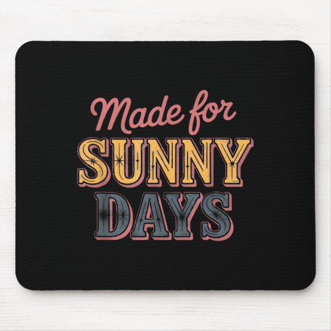 Für sonnige Tage Retro-Sommer-Feeling Mousepad (Vorne)