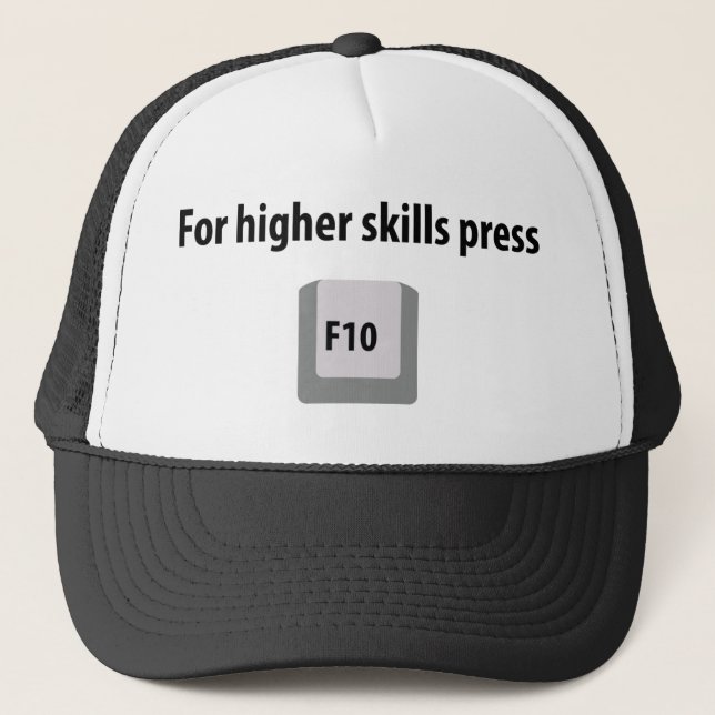 für streikikone der Presse F 10 der höheren Truckerkappe (Vorderseite)