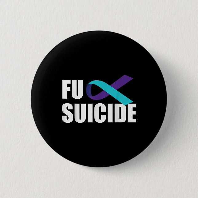 Für Suizid Suizid Bewusstsein Ribbon Suizid Preve Button (Vorderseite)