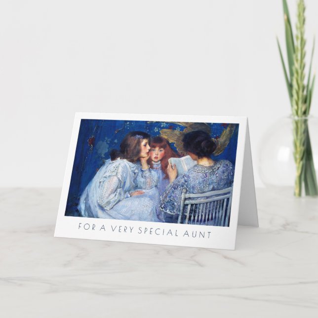 Für Tante am Muttertag Fine Art Gruß Karte (Vorderseite)