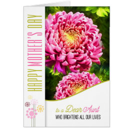 für Tante am Muttertag Rosa Dahlia Garten