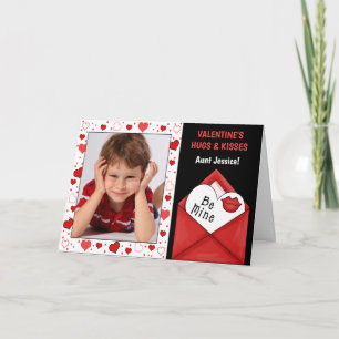 für Tante am Valentinstag aus Nichte Nephew Feiertagskarte