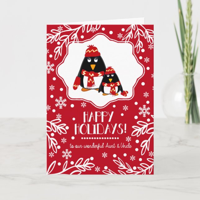 Für Tante und Onkel zu Weihnachten (Vorderseite)