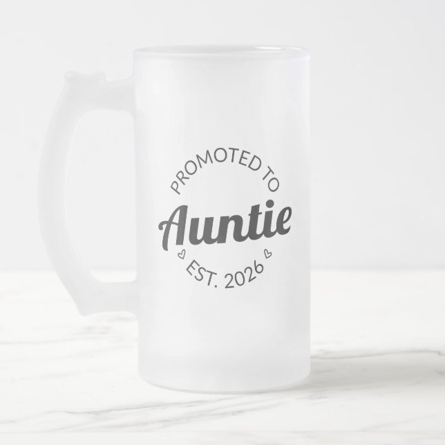 Für Tanten nach Osten befördert. 2026 Mattglas Bierglas (Links)