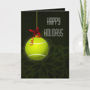 für Tennisspieler Weihnachtskarten Feiertagskarte