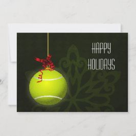 für Tennisspieler Weihnachtskarten Feiertagskarte