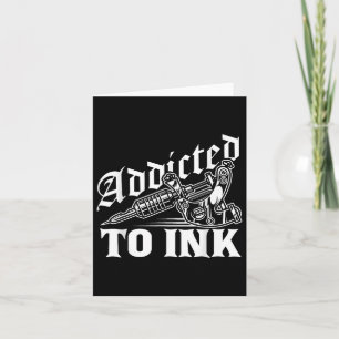 Für Tinte Tattoo Lover Tattoo Artist vorgesehen Karte