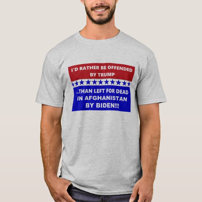 Für tot Verlassen Anti-Biden-Afghanistan T-Shirt (Vorderseite)