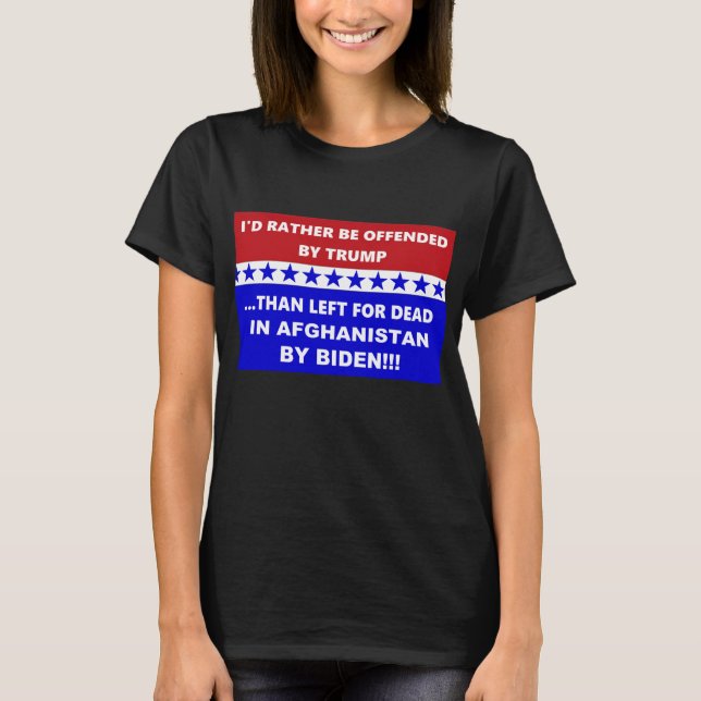 Für tot Verlassen Anti-Biden-Afghanistan T-Shirt (Vorderseite)