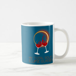 Für totale Sonnenfinsternisbrille Wein Kaffeetasse