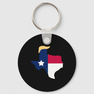 Für Trump 2020: Texas Flag Trump Haar Schlüsselanhänger