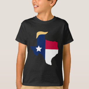Für Trump 2020: Texas Flag Trump Haar T-Shirt