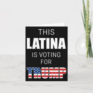 Für Trump 2020 Wahlpräsident Hispanic Women Karte