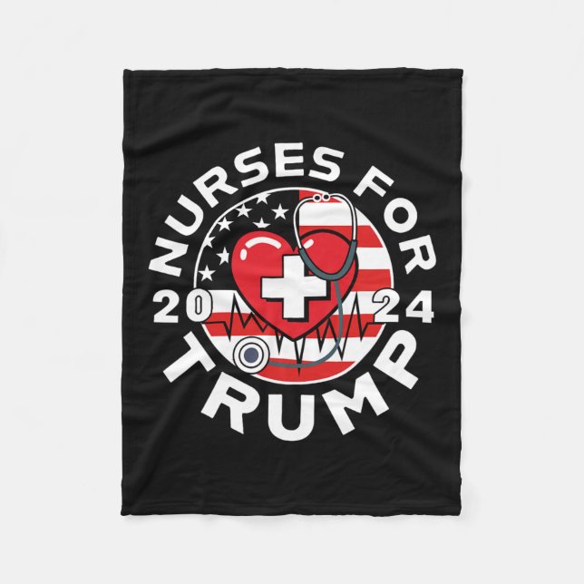 Für Trump 2024 1 Fleecedecke (Vorderseite)