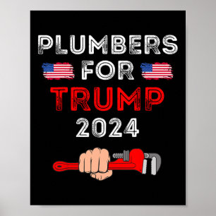 Für Trump 2024 Abstimmung für Präsidentschaftswahl Poster