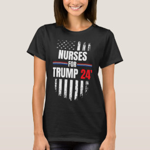 Für Trump 2024: Amerikanische Flagge T-Shirt