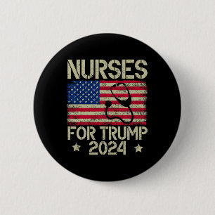 Für Trump 2024: Amerikanische Flagge Trump - USA-F Button