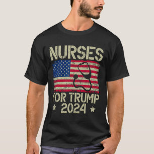Für Trump 2024: Amerikanische Flagge Trump - USA-F T-Shirt