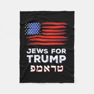 Für Trump 2024 Israel Usa Hebräische Wahl Judin V Fleecedecke