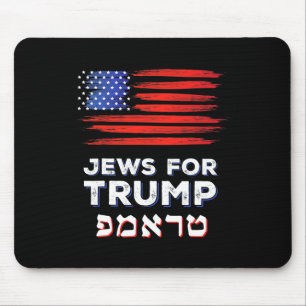 Für Trump 2024 Israel Usa Hebräische Wahl Judin V Mousepad