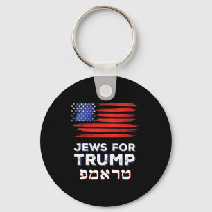 Für Trump 2024 Israel Usa Hebräische Wahl Judin V Schlüsselanhänger