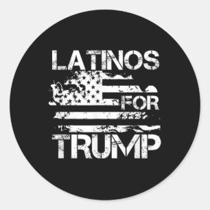 Für Trump 2024 Konservative Funny Election Usa Fla Runder Aufkleber