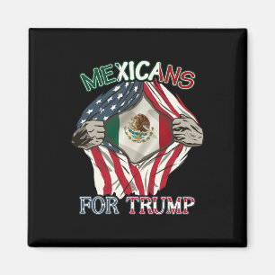 Für Trump 2024: Mexiko - Freundschaftsflagge in de Magnet