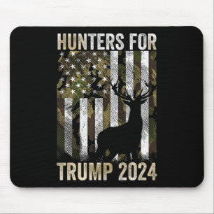 Für Trump 2024 Präsident Camouflage Deer Elk Antle Mousepad