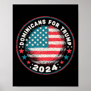 Für Trump 2024 - US-Flagge Poster