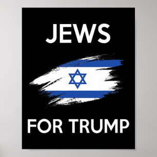 Für Trump: Juden unterstützen Trump-Shirt Poster