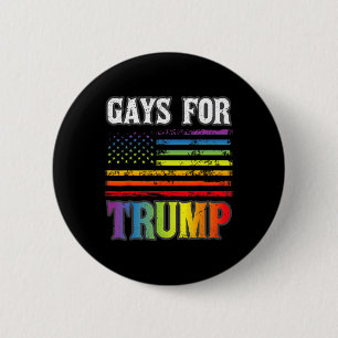 Für Trump LGBbt Pride Gay Rainbow Flag Abstimmung  Button