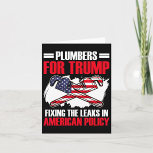 Für Trump Präsident Plumbing Tech-Wahl Trump Karte
