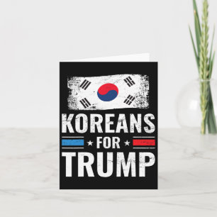 Für Trump Pro Trump 2020: Unterstützergeschenk Karte