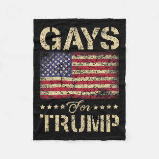 Für Trump-US Flagge und die amerikanische Flagge Fleecedecke