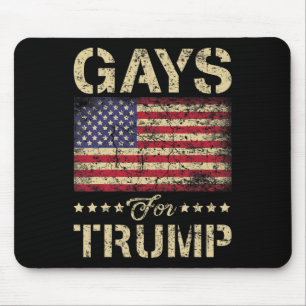 Für Trump-US Flagge und die amerikanische Flagge Mousepad