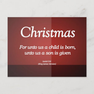Für uns ein Sohn gibt Weihnachten Isaiah 9-6