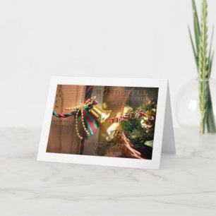 Für uns ist ein Kind geboren Christliche Weihnacht Feiertagskarte