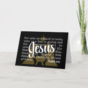 FÜR UNS JESUS Schwarzes Gold Weihnachten