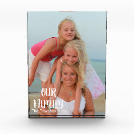 Für Vater-kundenspezifischen Foto-Block Fotoblock