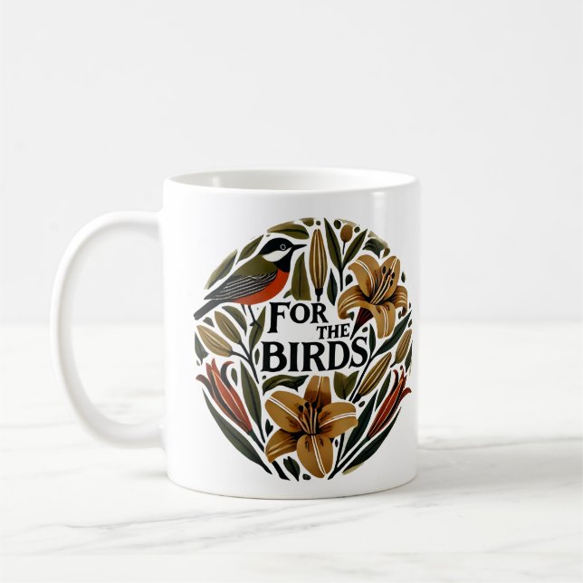 Für Vögel Kaffeetasse (Links)